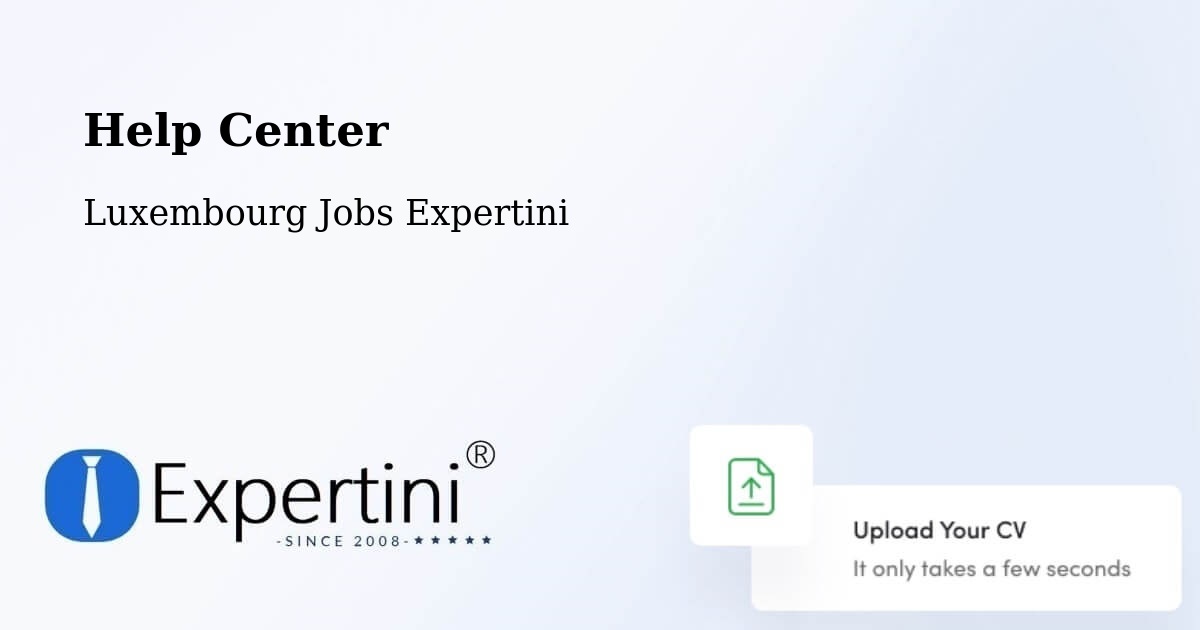 Help Center – Mamer - Luxembourg Jobs Expertini